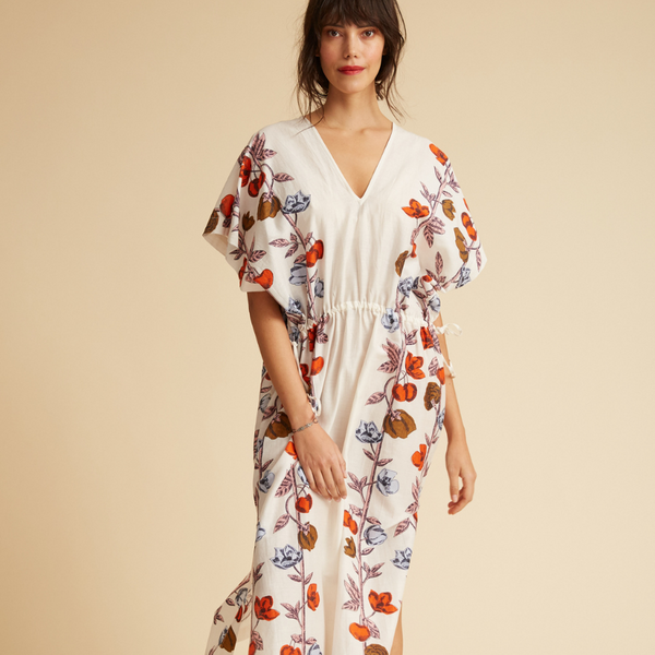 KIMOLOS AVRIL kaftan in MULTICO by Inouitoosh Paris