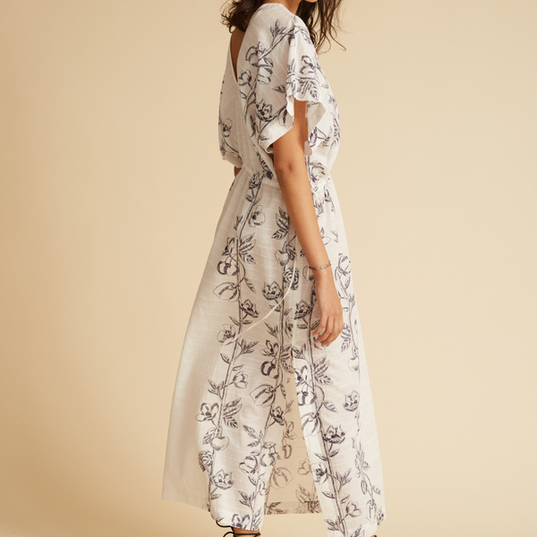 KIMOLOS AVRIL kaftan in WHITE by Inouitoosh Paris