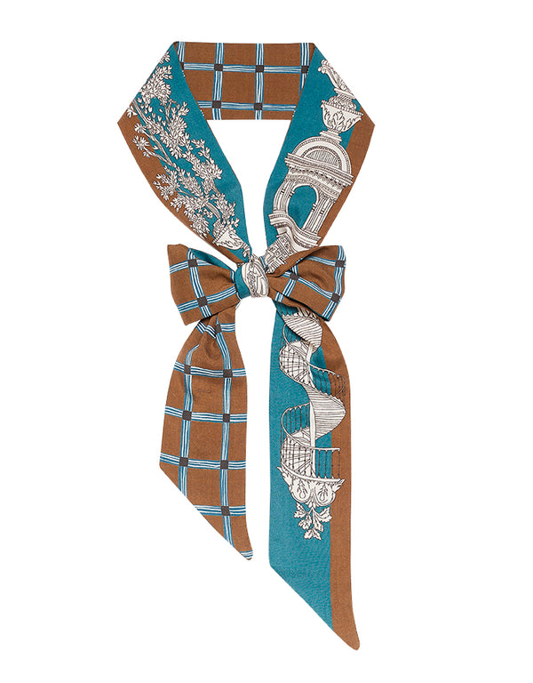 ARCHIPEL tie in DUCK BLUE by Inouitoosh Paris