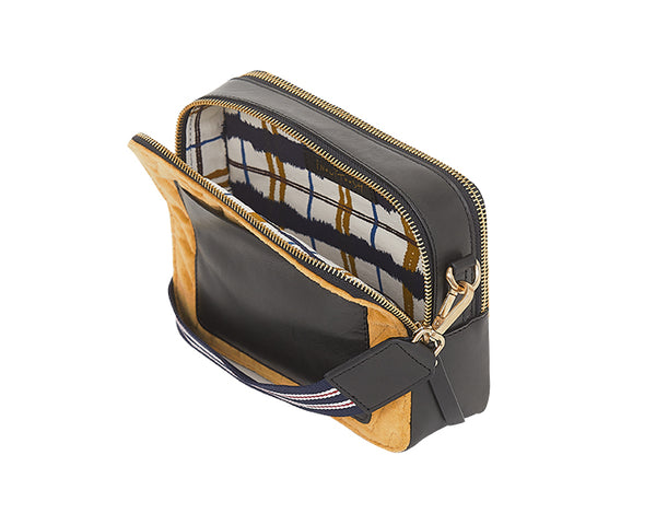 QUILTUS Besace cross-body bag in SAFFRON by Inoui Editions