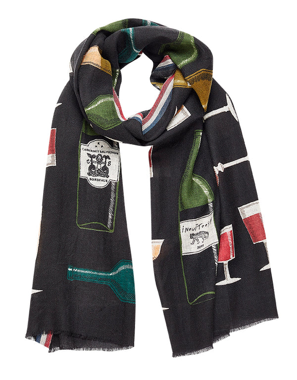 BACCHUS scarf in BLACK by Inoui Editions