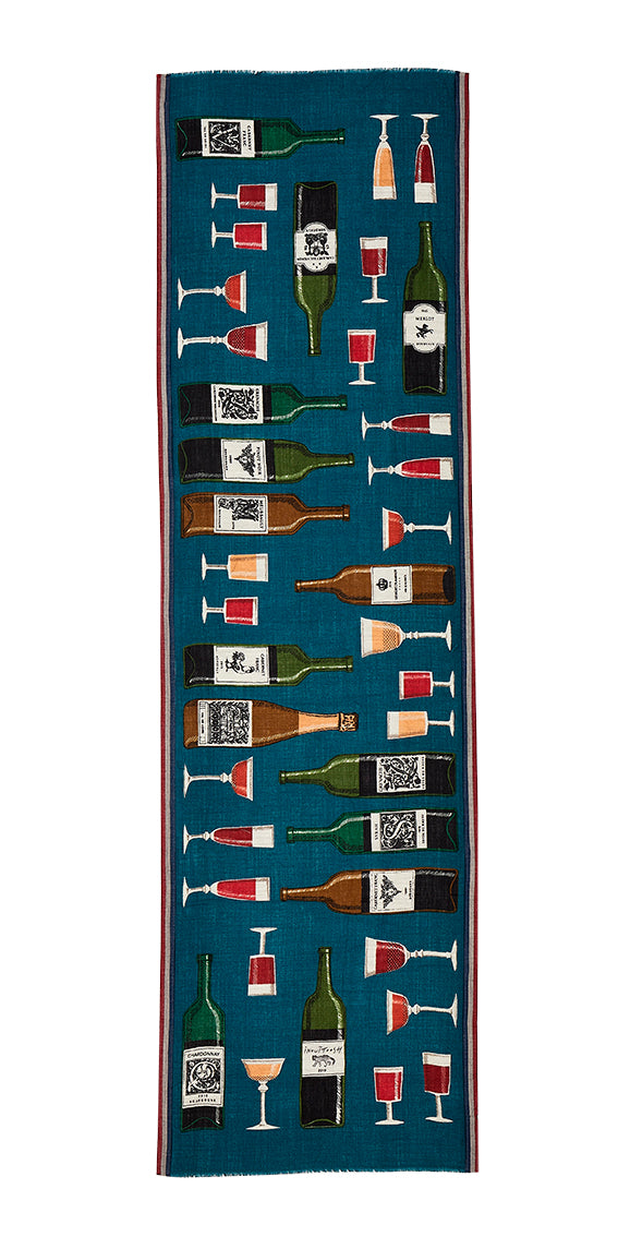 BACCHUS scarf in BLUE by Inoui Editions