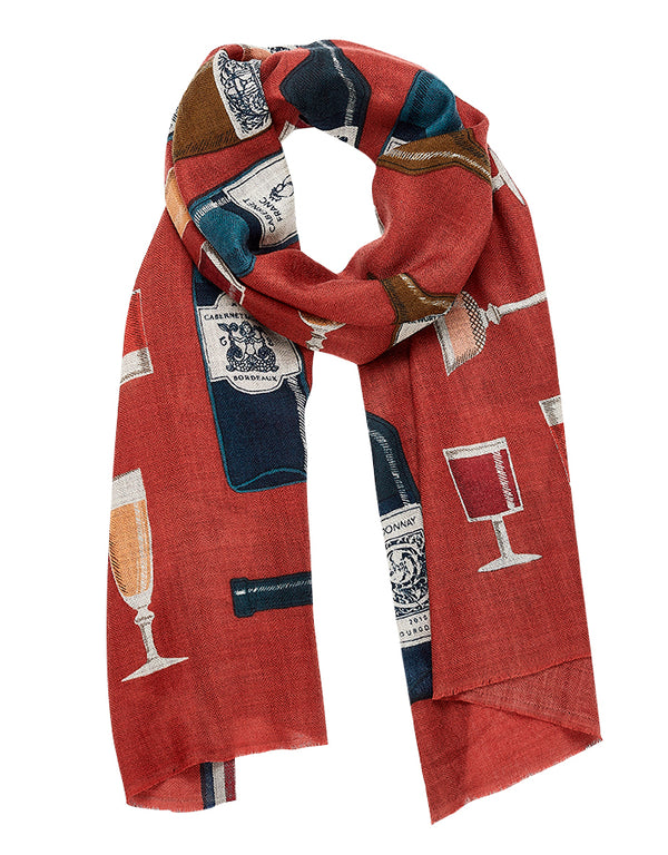BACCHUS scarf in ROSE WOOD by Inoui Editions