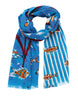 PALAOS scarf in BLUE by Inouitoosh Paris
