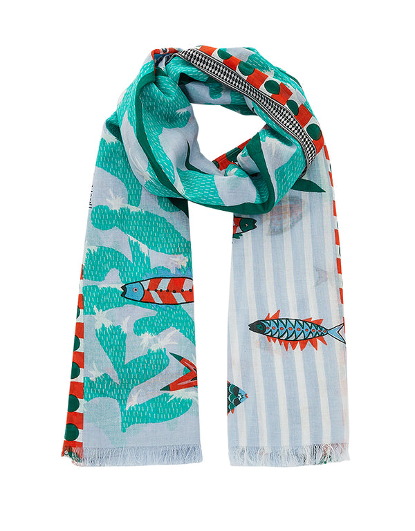 PALAOS scarf in GREEN by Inouitoosh Paris