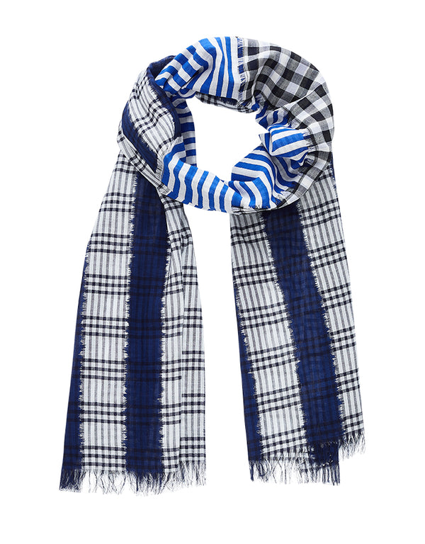 PATTI scarf in BLUE by Inouitoosh Paris