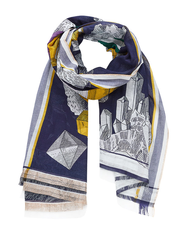 PIERO scarf in NAVY by Inouitoosh Paris