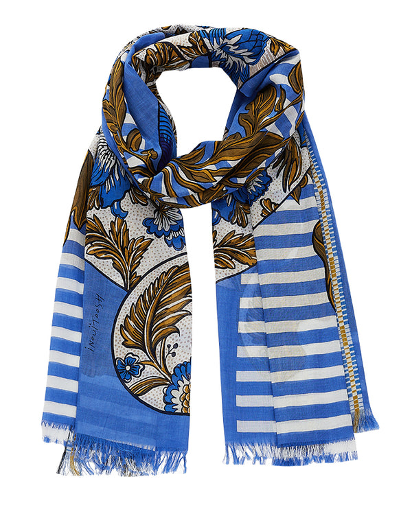 THELMA & LOUISE scarf in BLUE by Inouitoosh Paris