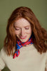 ANTIBES "carre" scarf in BLUE by Inoui Editions