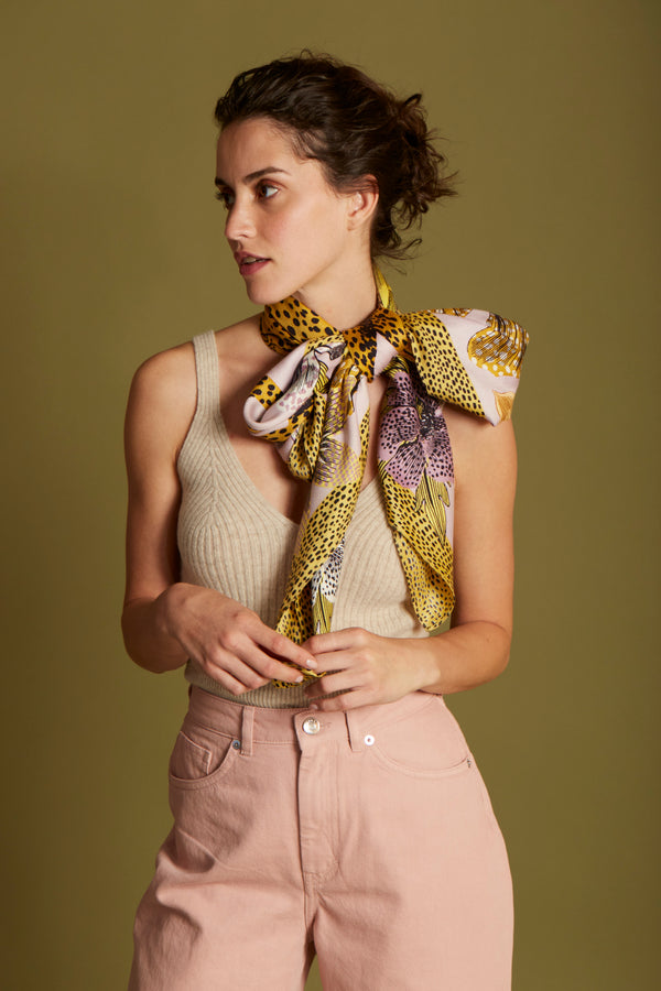 JAGUAR scarf in LILAC by Inouitoosh Paris