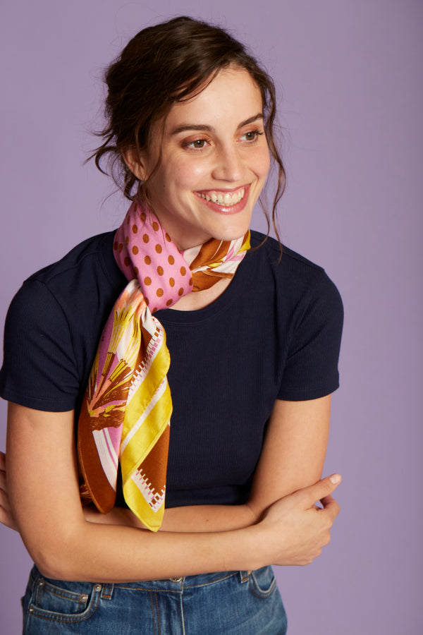 SALVADOR scarf in YELLOW by Inoui Editions