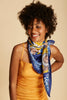 ZELIG "carre" or scarf in BLUE by Inoui Editions