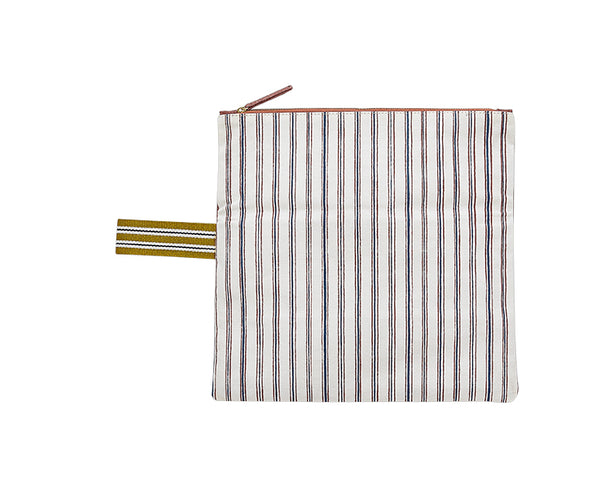 IKAT Folded Pouch/Clutch in PINK by Inouitoosh Paris