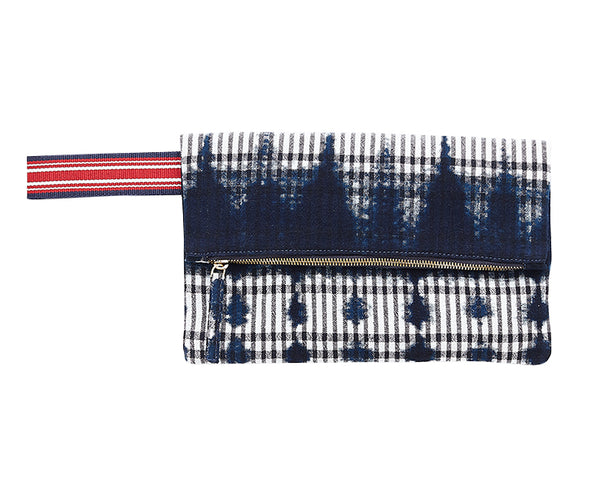 LAZULI Folded Pouch/Clutch in BLUE by Inouitoosh Paris