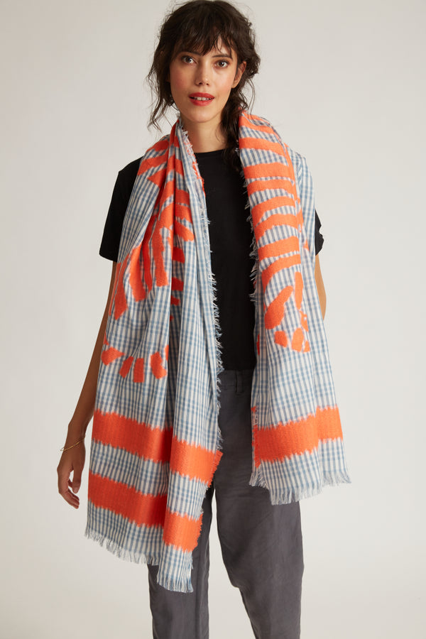 ICHOR scarf in ORANGE by Inouitoosh Paris