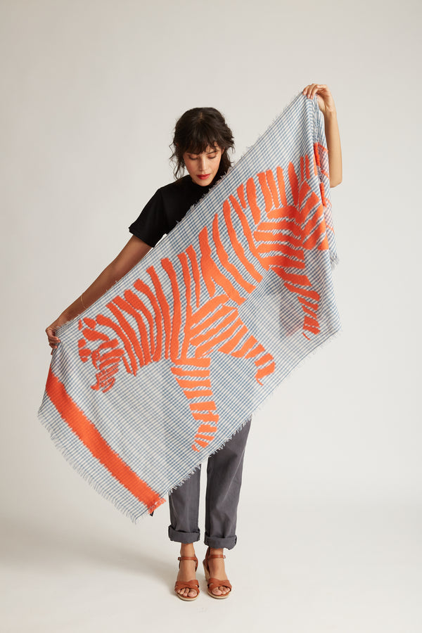 ICHOR scarf in ORANGE by Inouitoosh Paris