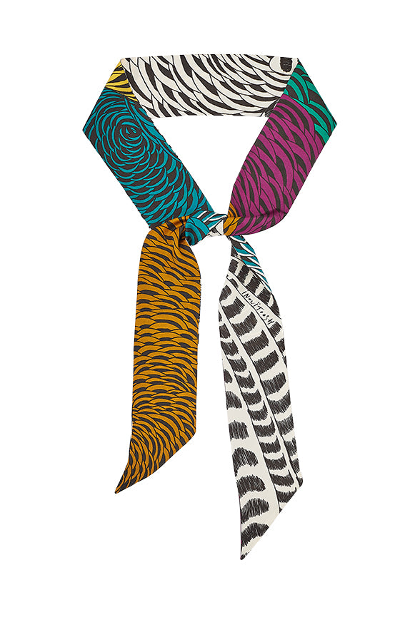 BRUYERE Lavalliere neck/hair tie in MULTICO by Inoui Editions