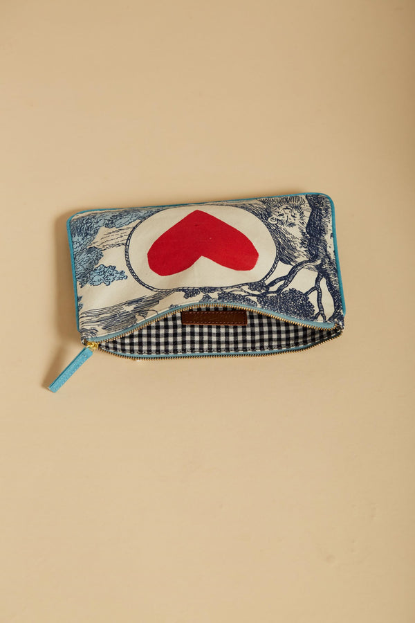 STORY Pouch/Clutch in Blue by Inoui Editions