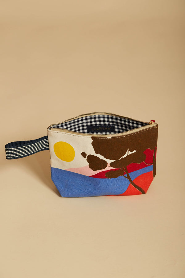 AZURE Pouch/Cosmetic bag in RED by Inoui Editions