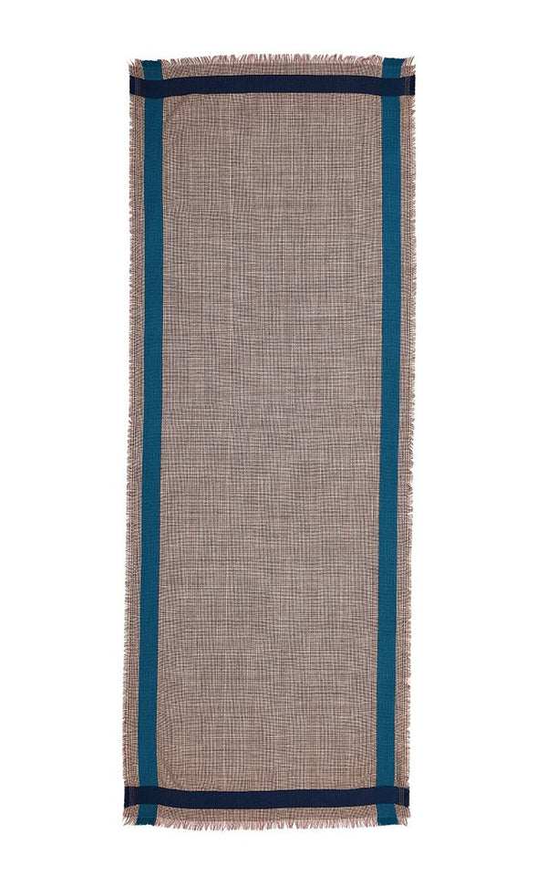 MICAH scarf in DUCK BLUE by Inoui Editions