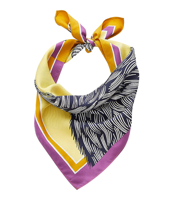 YAK "carre" scarf in ANIS by Inoui Editions